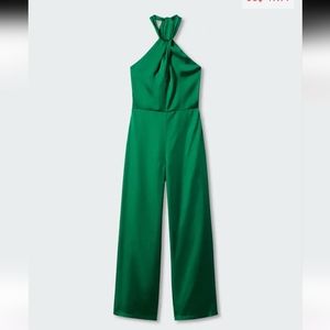 Mng green jumpsuit